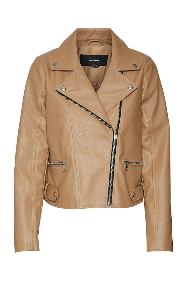 VMNICOLE SHORT COATED JACKET BOOS - ΜΠΕΖ