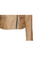 VMNICOLE SHORT COATED JACKET BOOS - ΜΠΕΖ