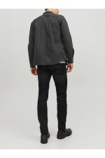 JJESHERIDAN SHIRT L/S NOOS - ΜΑΥΡΟ