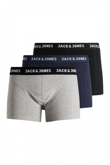 JACANTHONY TRUNKS 3 PACK NOOS - ΜΑΥΡΟ
