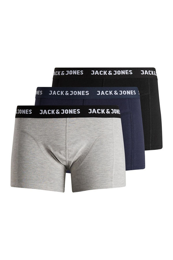 JACANTHONY TRUNKS 3 PACK NOOS - ΜΑΥΡΟ