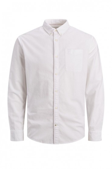 JJEOXFORD SHIRT L/S S21 NOOS - ΛΕΥΚΟ