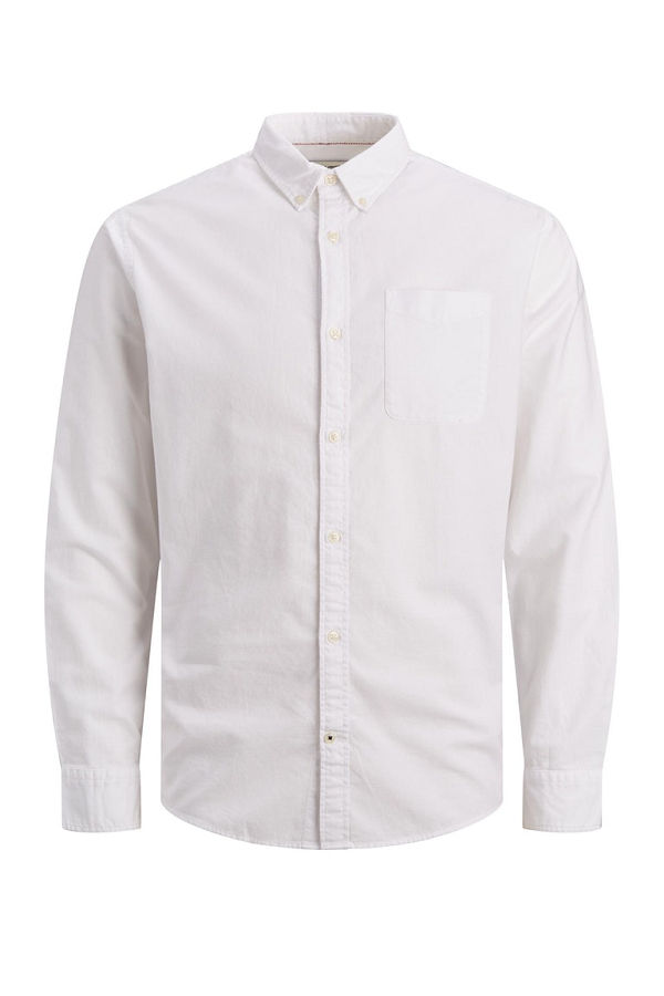 JJEOXFORD SHIRT L/S S21 NOOS - ΛΕΥΚΟ