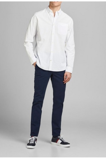 JJEOXFORD SHIRT L/S S21 NOOS - ΛΕΥΚΟ