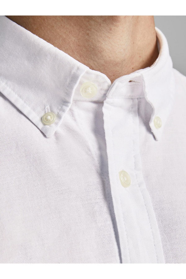 JJEOXFORD SHIRT L/S S21 NOOS - ΛΕΥΚΟ