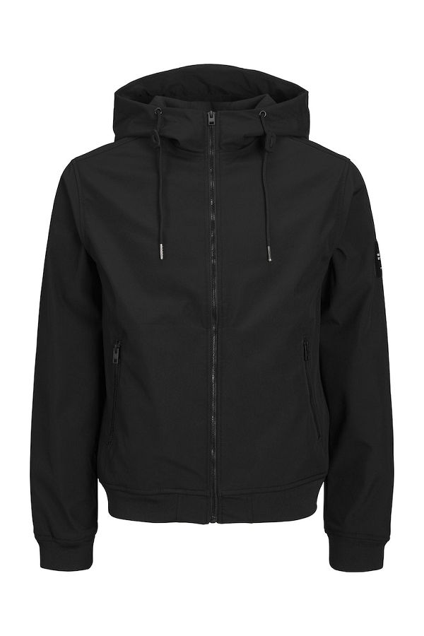 JJEBASIC SOFTSHELL HOOD NOOS - ΜΑΥΡΟ