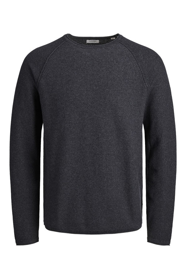 JREBNOAH KNIT CREW NECK - ΓΚΡΙ