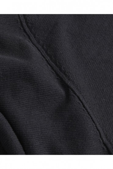 JREBNOAH KNIT CREW NECK - ΜΑΥΡΟ