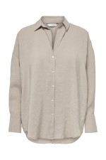 ONLZAZIMA L/S LOOSE SHIRT WVN - ΚΑΦΕ