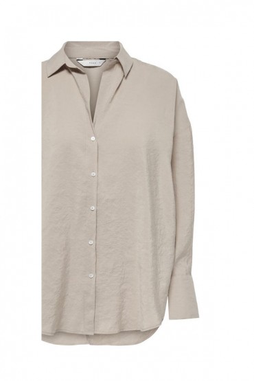 ONLZAZIMA L/S LOOSE SHIRT WVN - ΚΑΦΕ