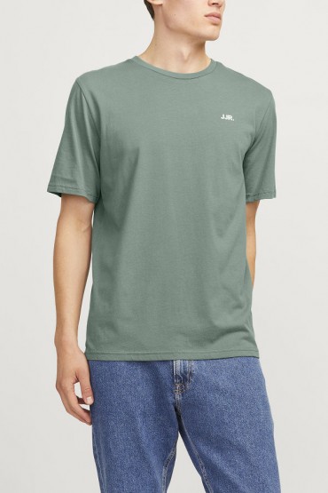 JREBREBEL LOGO TEE SS CREW NECK NOOS - ΠΡΑΣΙΝΟ