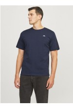 JREBREBEL LOGO TEE SS CREW NECK NOOS - ΜΠΛΕ