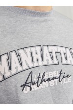 JREBNEWYORK SWEAT CREW NECK SN - ΓΚΡΙ