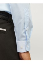 JREBGAVIN SOLID SHIRT LS NOOS - ΜΠΛΕ ΑΝΟΙΧΤΟ