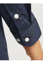 JREBGAVIN SOLID SHIRT LS NOOS - ΜΠΛΕ