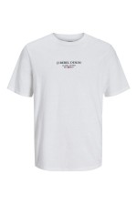 JREBJEANS REBEL PRINT TEE SS O-NECK SN - ΛΕΥΚΟ