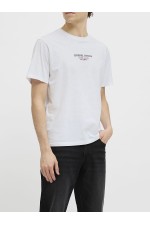 JREBJEANS REBEL PRINT TEE SS O-NECK SN - ΛΕΥΚΟ