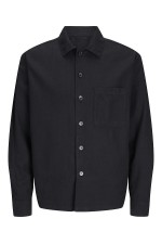 JJEURBAN EDGE OVERSHIRT LS SN - ΜΑΥΡΟ