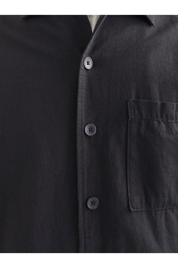 JJEURBAN EDGE OVERSHIRT LS SN - ΜΑΥΡΟ