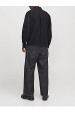 JJEURBAN EDGE OVERSHIRT LS SN - ΜΑΥΡΟ