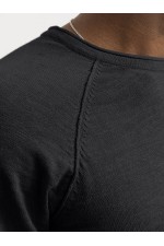 JJEBREEZE KNIT CREW NECK SN - ΜΑΥΡΟ