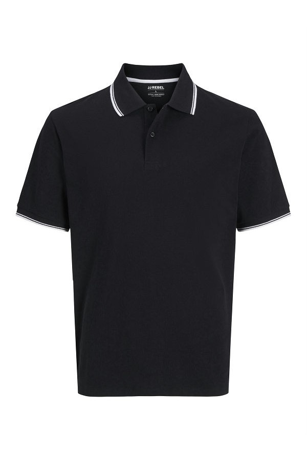 JREBZELL POLO SS SN - ΜΑΥΡΟ