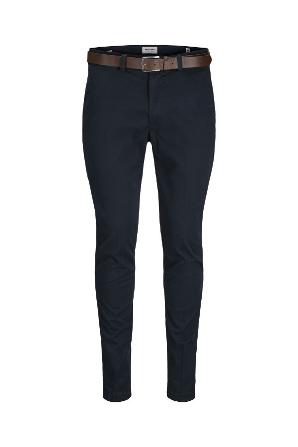 JPSTMARCO FRANCO CHINO W BELT - ΜΠΛΕ