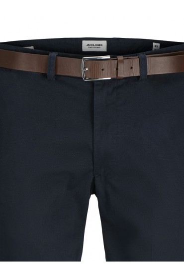 JPSTMARCO FRANCO CHINO W BELT - ΜΠΛΕ