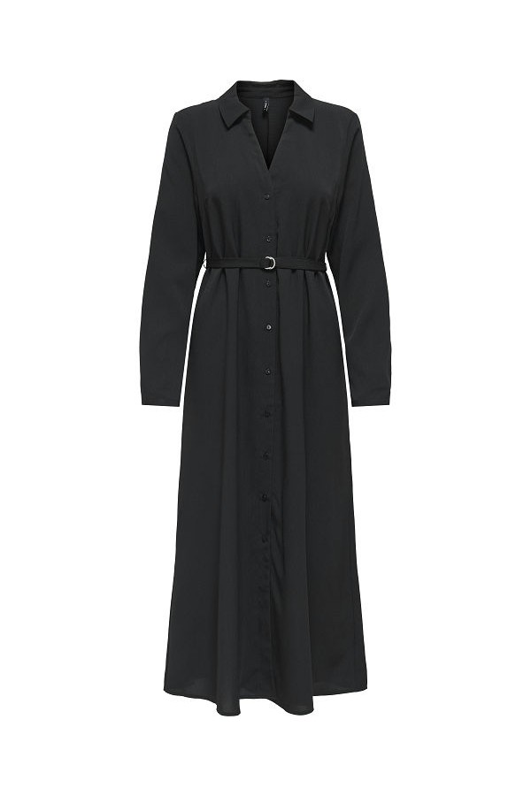 ONLNOVA LIFE ELITE L/S RENNA LONG DRESS - ΜΑΥΡΟ