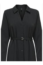 ONLNOVA LIFE ELITE L/S RENNA LONG DRESS - ΜΑΥΡΟ