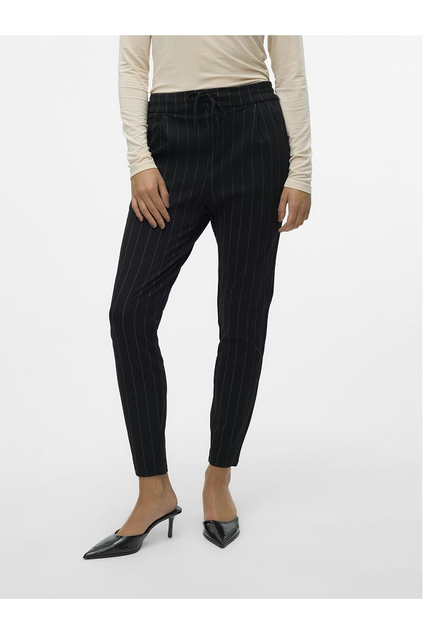 VMEVA MW LOOSE STRING PANT NOOS - ΜΑΥΡΟ