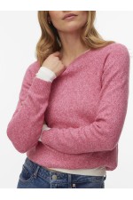 VMDOFFY LS O-NECK BLOUSE GA NOOS - ΠΟΡΤΟΚΑΛΙ