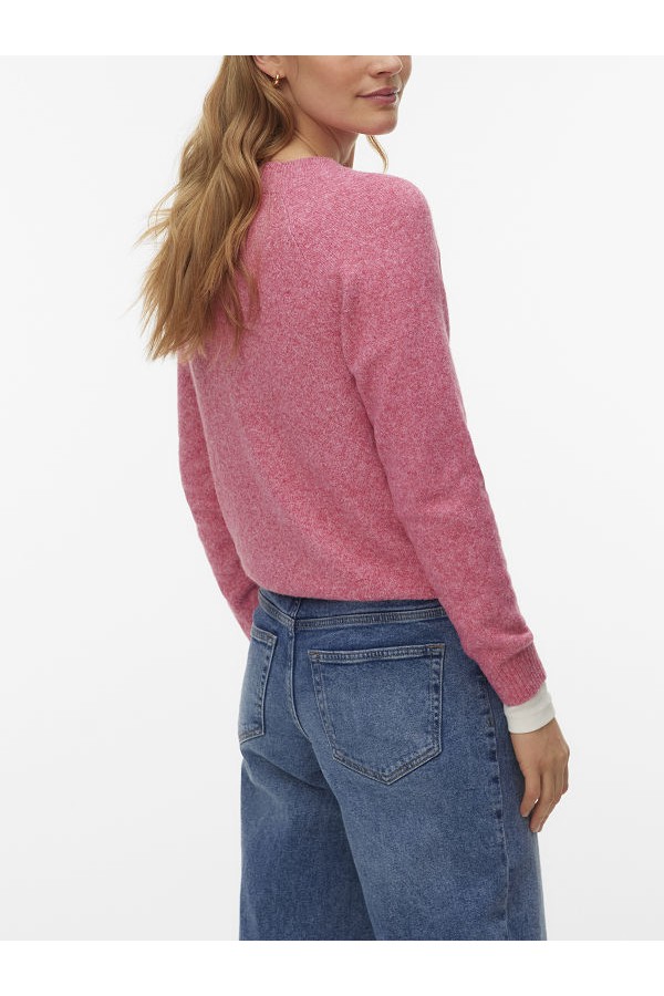 VMDOFFY LS O-NECK BLOUSE GA NOOS - ΠΟΡΤΟΚΑΛΙ