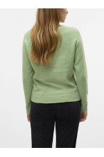VMDOFFY LS O-NECK BLOUSE GA NOOS - ΠΡΑΣΙΝΟ