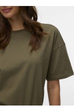 VMMOLLY SS OVERSIZE CALF DRESS NOOS - ΧΑΚΙ