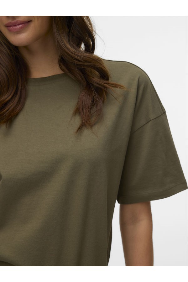 VMMOLLY SS OVERSIZE CALF DRESS NOOS - ΧΑΚΙ