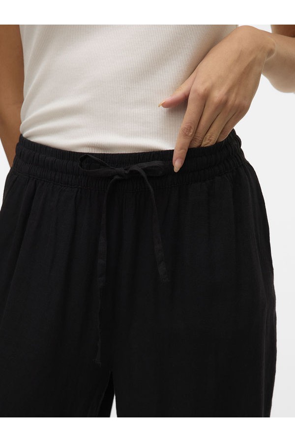 VMLINN HW PANTS WVN NOOS - ΜΑΥΡΟ