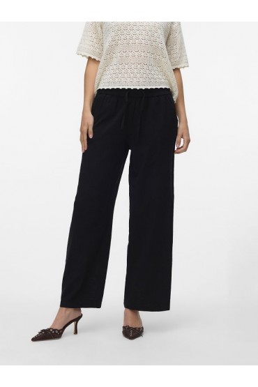 VMCAIA MW WIDE PANT WVN NOOS - ΜΑΥΡΟ