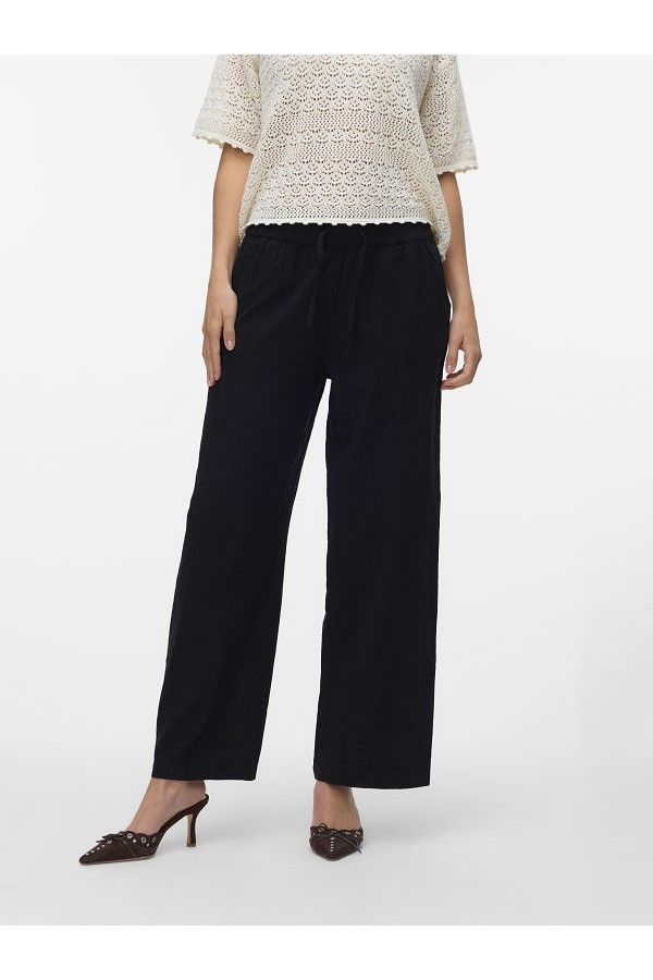 VMCAIA MW WIDE PANT WVN NOOS - ΜΑΥΡΟ