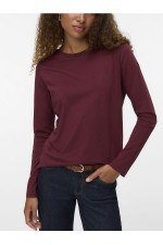 VMPAULINA LS T-SHIRT JRS NOOS - ΜΠΟΡΝΤΩ