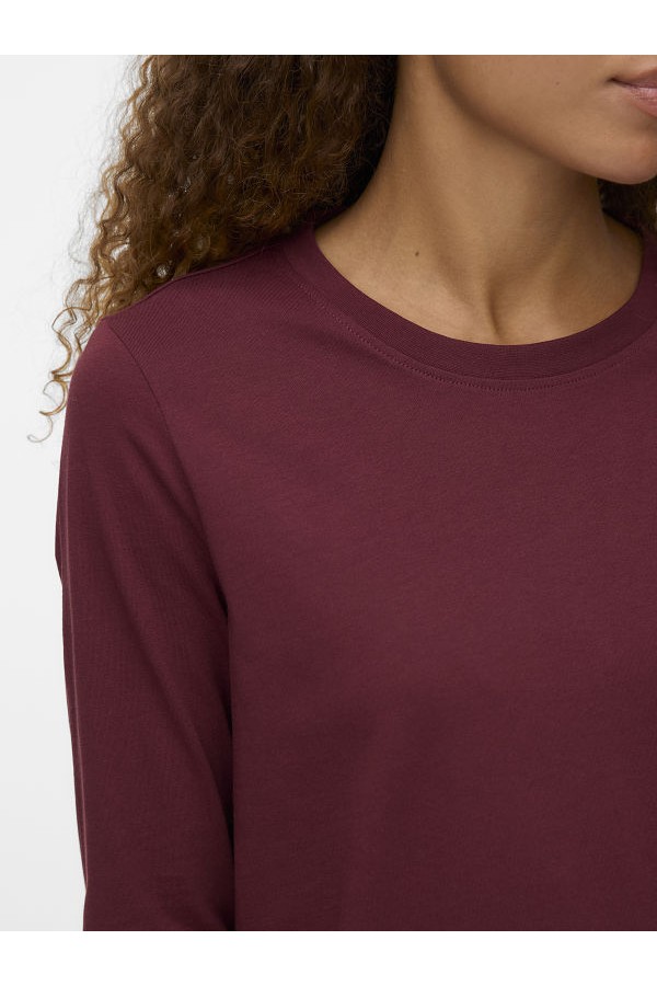 VMPAULINA LS T-SHIRT JRS NOOS - ΜΠΟΡΝΤΩ
