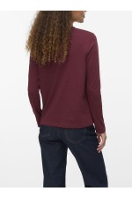 VMPAULINA LS T-SHIRT JRS NOOS - ΜΠΟΡΝΤΩ