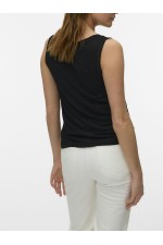 VMGINA LACE TANK TOP JRS NOOS - ΜΑΥΡΟ