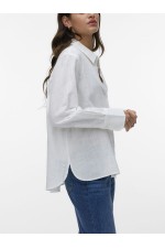 VMCAIA LS SHIRT WVN NOOS - ΛΕΥΚΟ