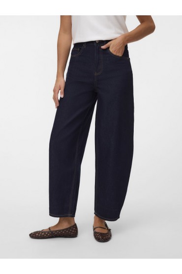 VMBILLIE HR BARREL ANK JEANS LI3191 NOOS - ΜΠΛΕ
