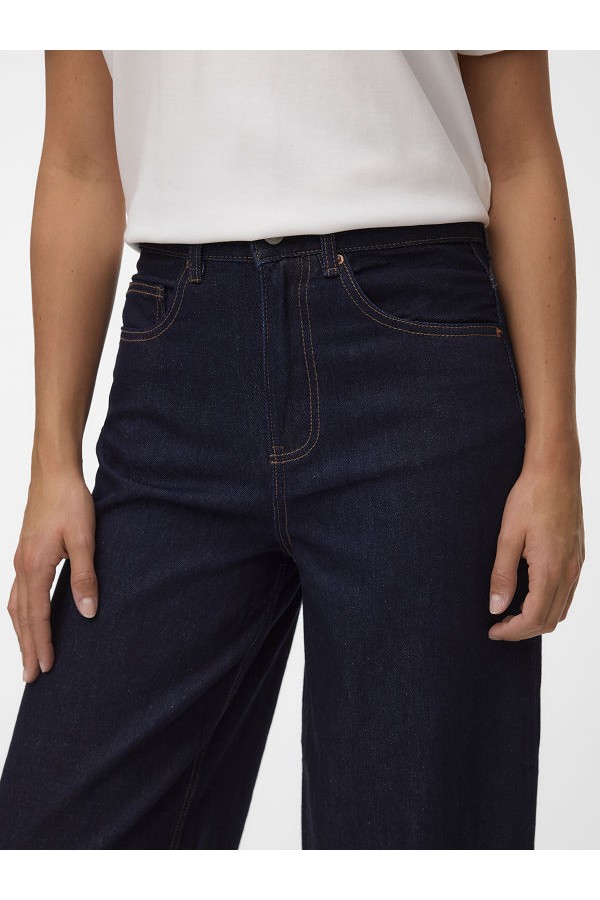 VMBILLIE HR BARREL ANK JEANS LI3191 NOOS - ΜΠΛΕ