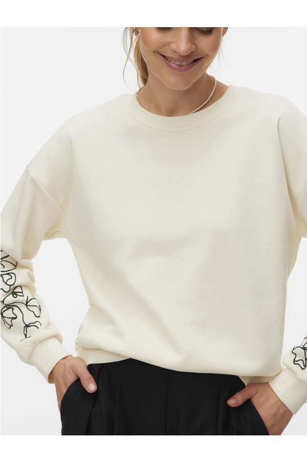 VMLADA L/S O-NECK SWEATSHIRT JRS BTQ - ΜΠΕΖ