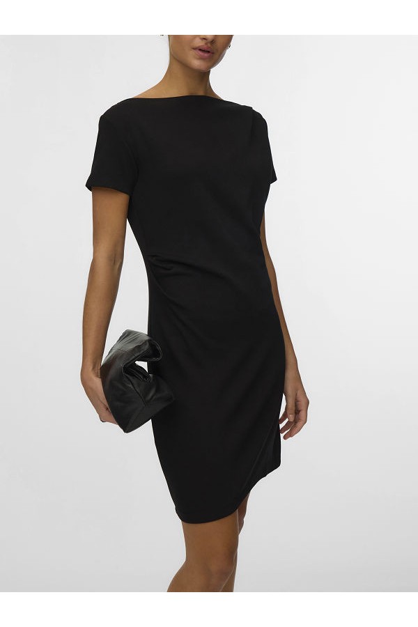 VMMILLE SS SHORT DRESS JRS NOOS - ΜΑΥΡΟ