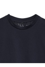 VMSHARON SS BACK LACE TEE EXP - ΜΠΛΕ