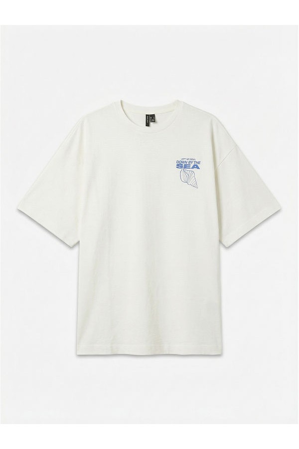 VMMIRA HAILEY SS OVERSIZE TEE JRS EX - ΛΕΥΚΟ